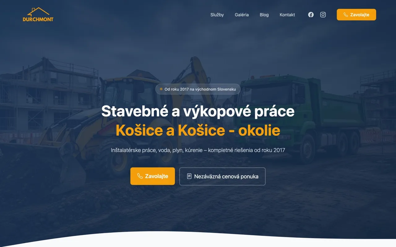 Webová stránka Durchmont