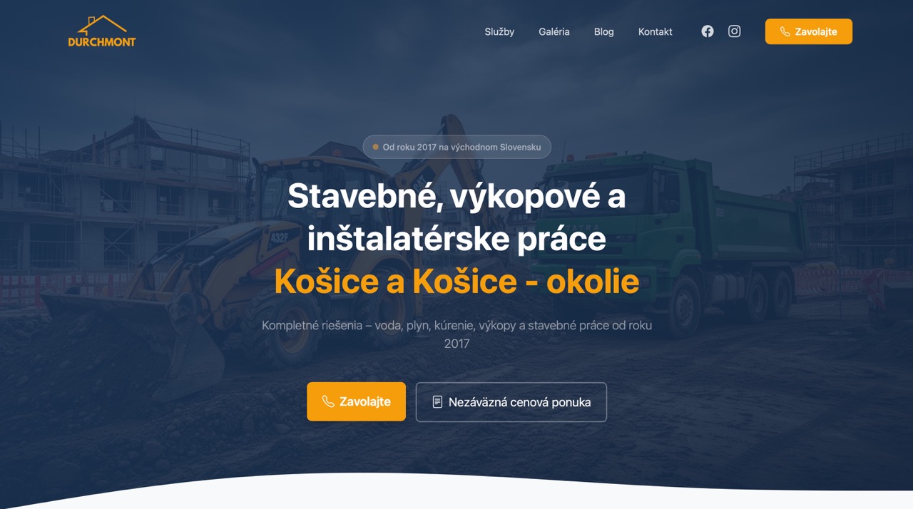 Durchmont – screenshot webu